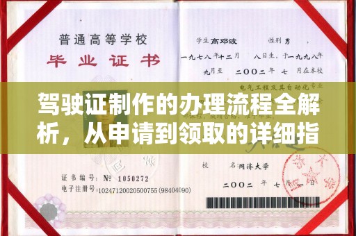 恩阳驾驶证制作的办理流程全解析，从申请到领取的详细指南